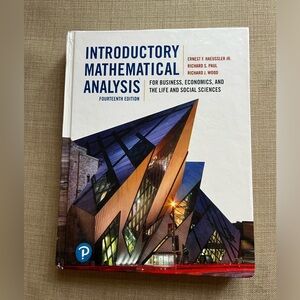 Hardcover Introductory Mathematical Analysis 14th Edition Textbook